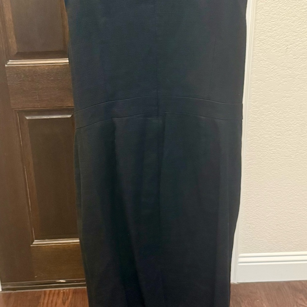 Boden Black Textured Midi Dress